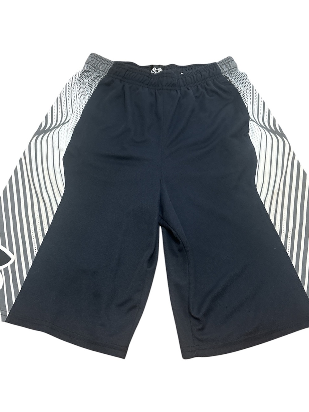 Under Armour Black Shorts with White Logo Detail Sz YL